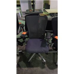Herman Miller office chair with back support on wheels
