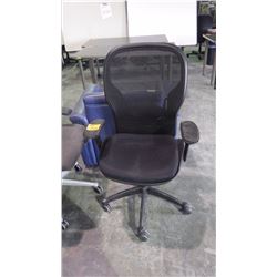 Herman Miller office chair with back support on wheels