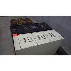 2 three drawer filing cabinets