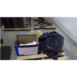 Pallet of dishes, glasses, and cookware