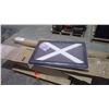 Image 1 : Pallet of wire shelving, electrical tracking, office memo board