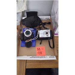 Olympus SP550 uz digital camera with case, Kodak Easy share C913 Digital camera with case