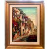 Image 1 : Europe St Scene Landscape Impressionism FRAMED Sign Canvas Textured Museum Quality Original Art