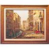Image 1 : VENICE CANAL ORIGINAL FRAMED PAINTING LIQUIDATION