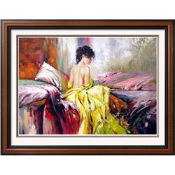 Impressionistic Large Painting on Canvas Pino Inspired Colorful Original Art