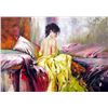 Image 2 : Impressionistic Large Painting on Canvas Pino Inspired Colorful Original Art