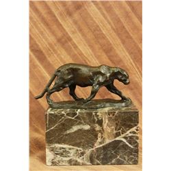 Bugatti Panther Lioness Bronze Sculpture (6"X5")