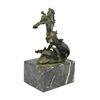 Image 8 : Poseidon Or Zeus Bronze Sculpture on marble base (7"X4")