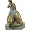 Image 2 : Sport Swimmer Mid Century bronze Sculpture on marble base