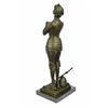 Image 8 : Signed Mercie Saint Joan Of Arc Bronze Sculpture on a Marble base Statue