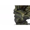Image 2 : Western Art Native American Warrior Relaxing Bronze Sculpture on marble base Statue