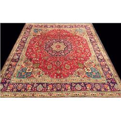 Large Authentic Fine Persian Tabriz Rug