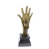 Image 1 : Original Abstract Hand With Face Bronze Statue