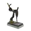 Image 6 : Abstract Modern Art Melting Clock Bronze Sculpture on marble base