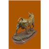 Image 6 : Solid Bronze Sculpture Of A Bull on Marble Base