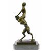 Image 1 : Bronze Erotic Nymph And Satyr Sculpture Bergman on Marble base