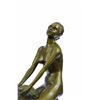 Image 4 : Bronze Erotic Nymph And Satyr Sculpture Bergman on Marble base