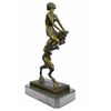 Image 8 : Bronze Erotic Nymph And Satyr Sculpture Bergman on Marble base
