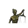 Image 4 : Blind Lady Of Justice Scales Law bronze Statue on marble base Sculpture