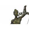 Image 4 : 14” tall Heavy Solid Bronze Lady Blind Justice bronze Statue on marble base sculpture