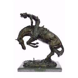 20 LBS Bronze sculpture "Rattle Snake" Cowboy Western Horse (18"X16")