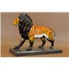 Image 8 : 17 Lbs Great Detail Male Lion Bronze Sculpture Statue on marble base (11"X14")
