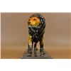 Image 9 : 17 Lbs Great Detail Male Lion Bronze Sculpture Statue on marble base (11"X14")