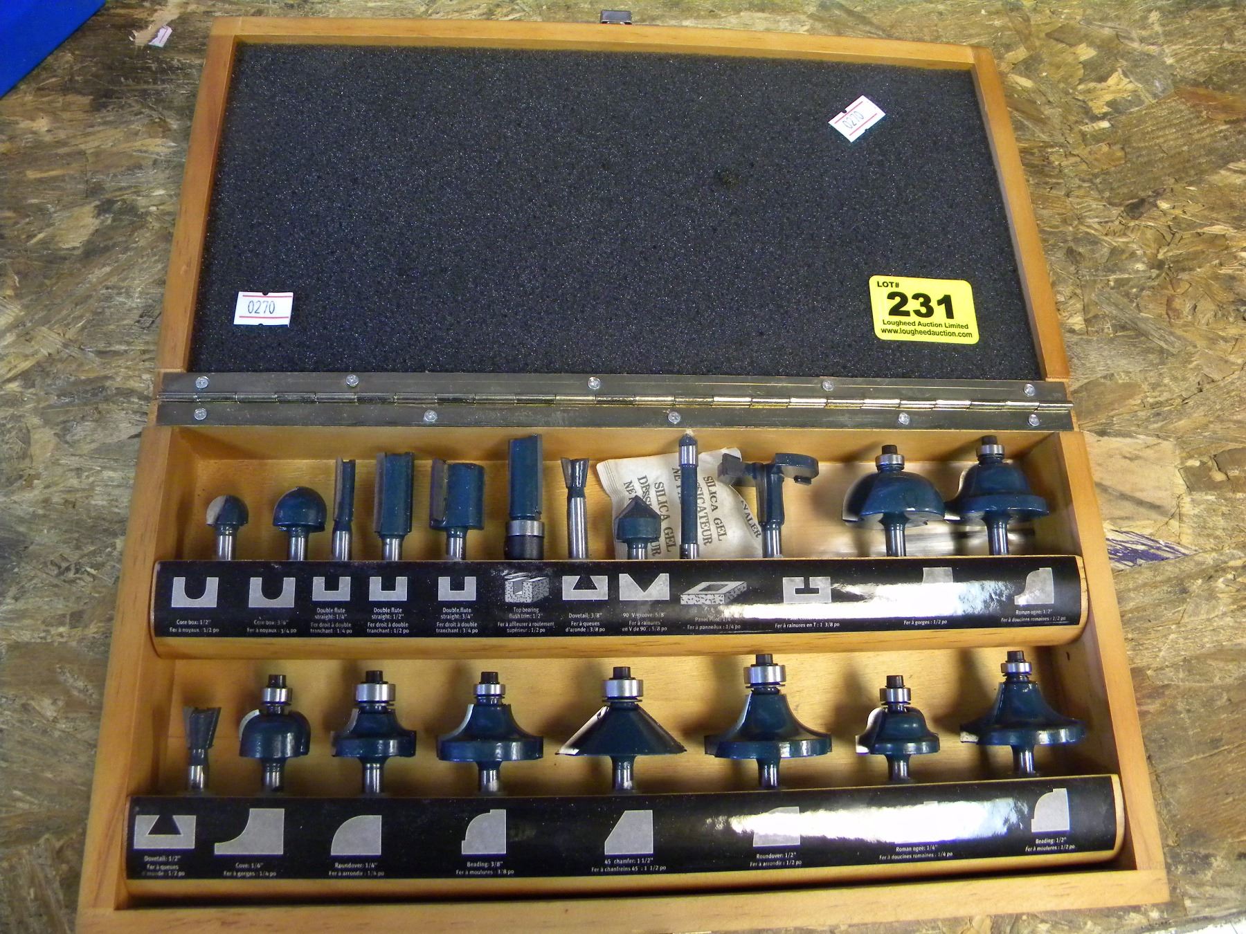 MASTERCRAFT 20 PIECE ROUTER SET