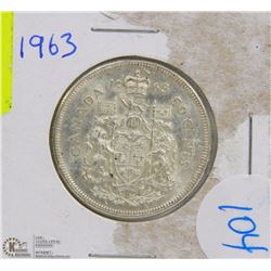 CANADIAN 1963 SILVER HALF DOLLAR