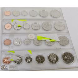 LOT OF 4 CANADA COIN SETS IN VARIOUS YEARS