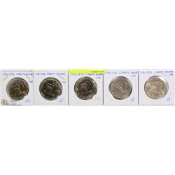 LOT OF 5 USA 1776-1976 LIBERTY DOLLARS