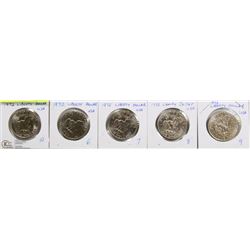 LOT OF 5 USA 1972 LIBERTY DOLLARS