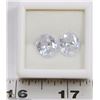 Image 1 : BRIGHT WHITE ZIRCONIA TOTAL 16.5CT 2PCS