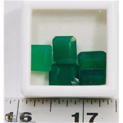 NATURAL GREEN ONYX TOTAL 30CT 5PCS