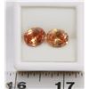 Image 1 : GOLDEN ORANGE ZIRCONIA TOTAL 15.5CT 2PCS