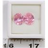 Image 1 : BABY PINK ZIRCONIA TOTAL 17CT 2PCS
