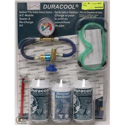 NEW DURACOOL A/C MOBILE SEALER & RECHARGE KIT