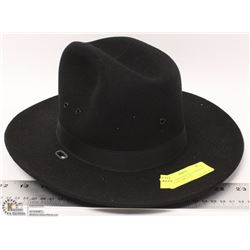 BLACK STRATTON SELF FORMING RCMP HAT SIZE 6-7/8