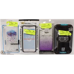 LOT OF 4 CELL PHONE CASES ALL FOR IPHONES
