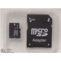 NEW 32GB MICRO SD CARD WITH ADAPTOR
