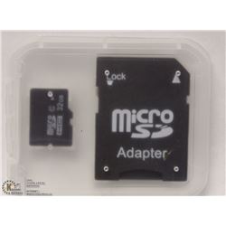 NEW 32GB MICRO SD CARD WITH ADAPTOR