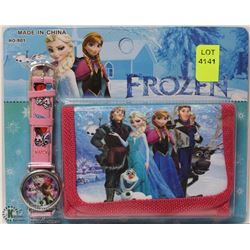 NEW KIDS FROZEN WALLET AND WATCH SET