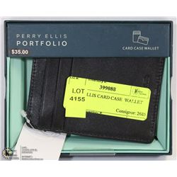 PERRY ELLIS CARD CASE  WALLET BLACK
