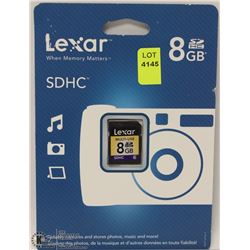 NEW LEXAR 8GB SD CARD