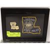 Image 1 : FRAMED LOUISIANA STATE POLICE GODE BADGE &