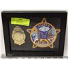 Image 1 : FRAMED ALASKA TERRITORIAL POLICE GODE BADGE &