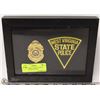 Image 1 : FRAMED WEST VIRGINIA STATE POLICE GODE BADGE &