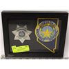 Image 1 : FRAMED NEVADA HIGHWAY PATROL GODE BADGE &