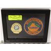 Image 1 : FRAMED FLORIDA STATE HIGHWAY PATROL GODE BADGE &