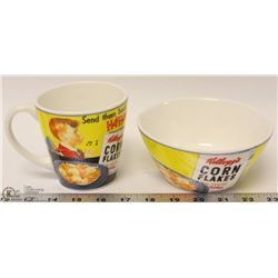 VINTAGE KELLOGGS CORN FLAKES CERAMIC